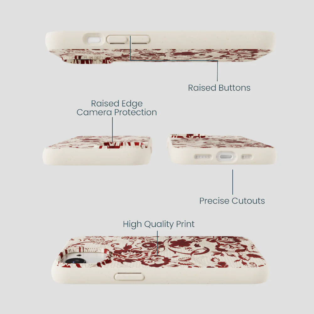 London Fog Crimson Veil iPhone 16e/17e Case - Image 3