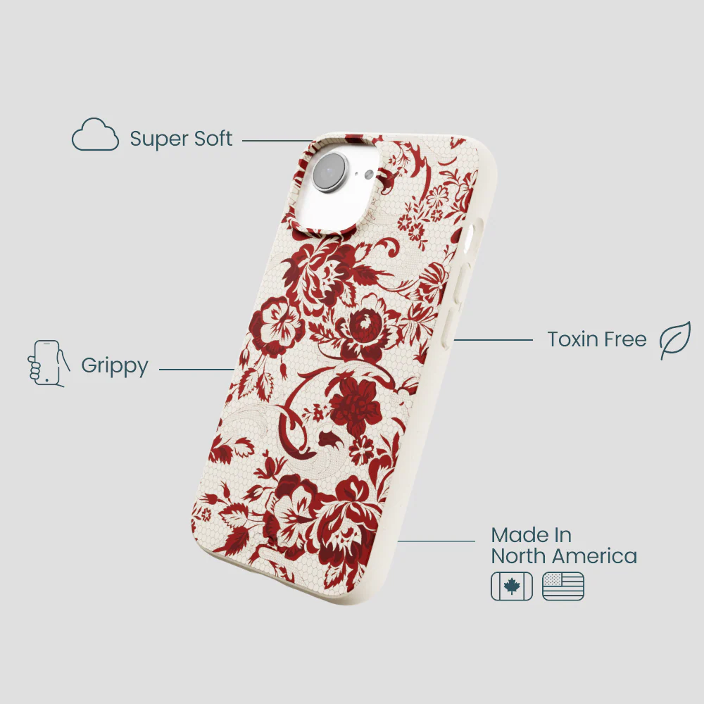 London Fog Crimson Veil iPhone 16e/17e Case - Image 4