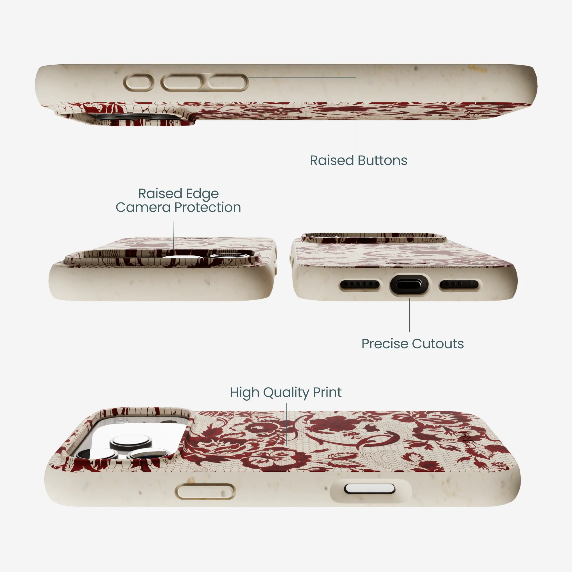 London Fog Crimson Veil iPhone 17 Pro Max Case - Image 3