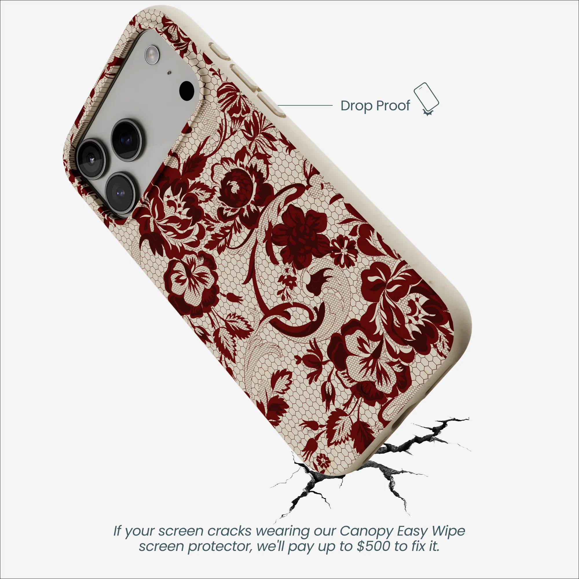 London Fog Crimson Veil iPhone 17 Pro Max Case - Image 5