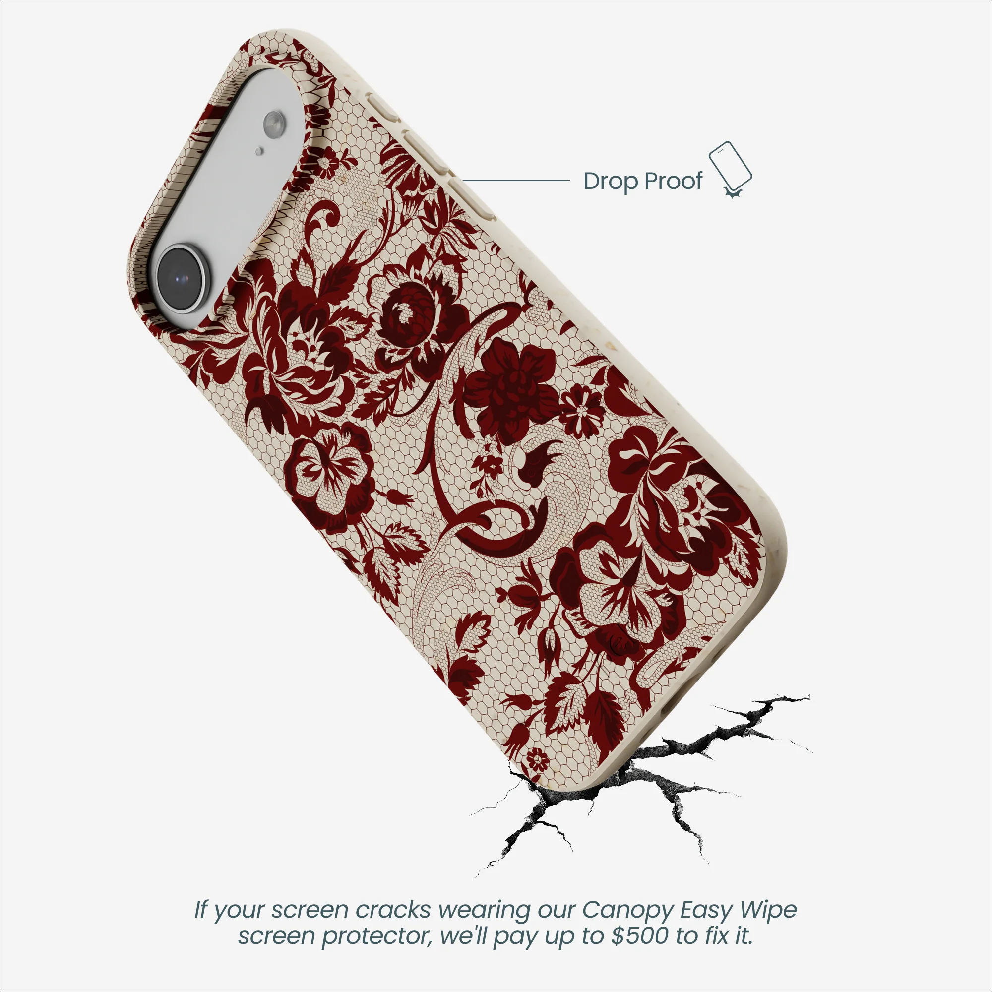 London Fog Crimson Veil iPhone Air Case - Image 5