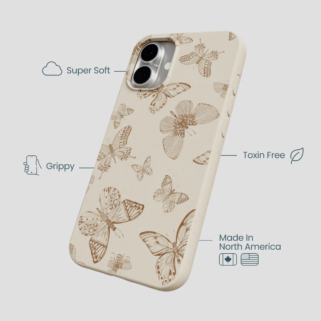 London Fog Delicate Flutters iPhone 16 Plus Case - Image 4