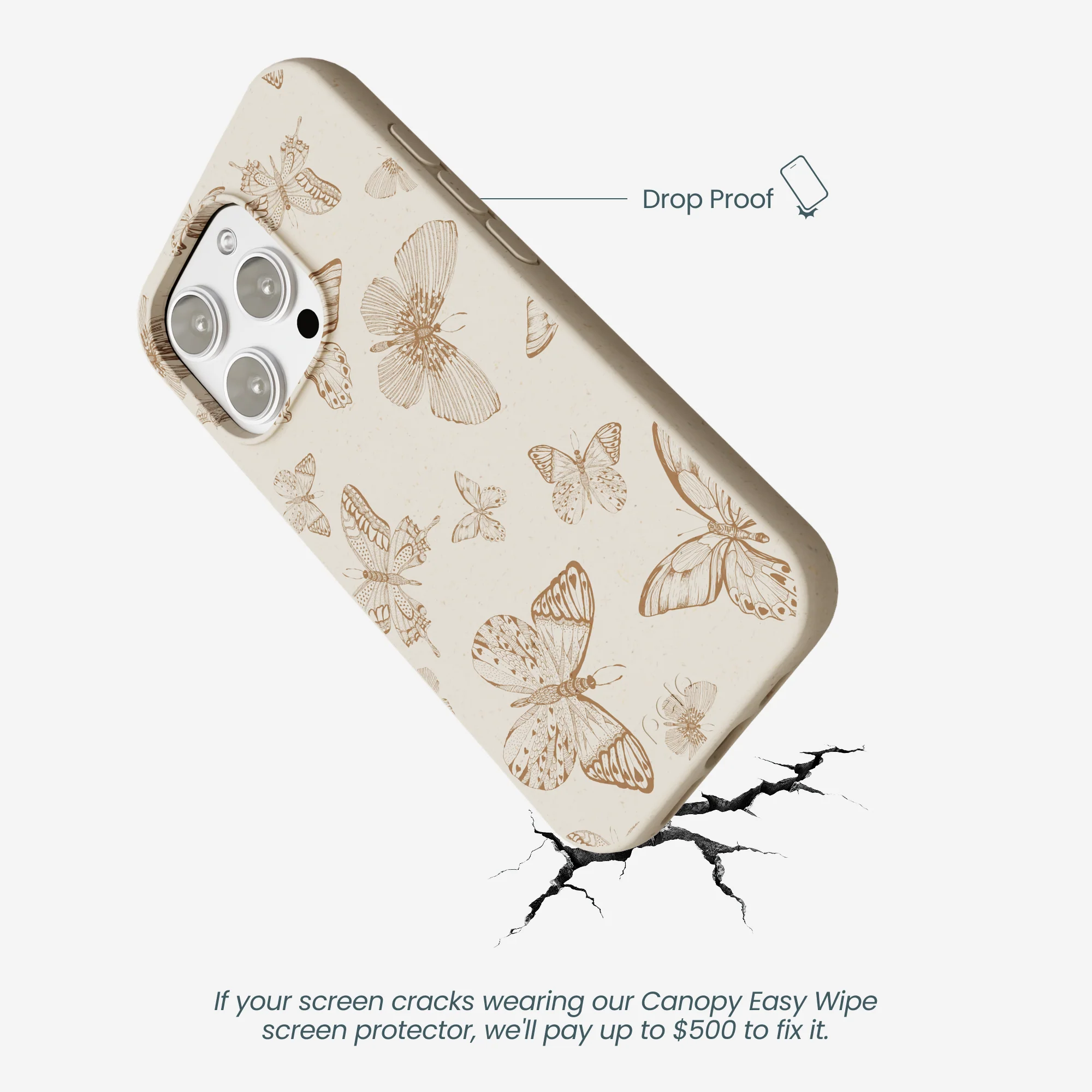 London Fog Delicate Flutters iPhone 16 Pro Max Case - Image 5