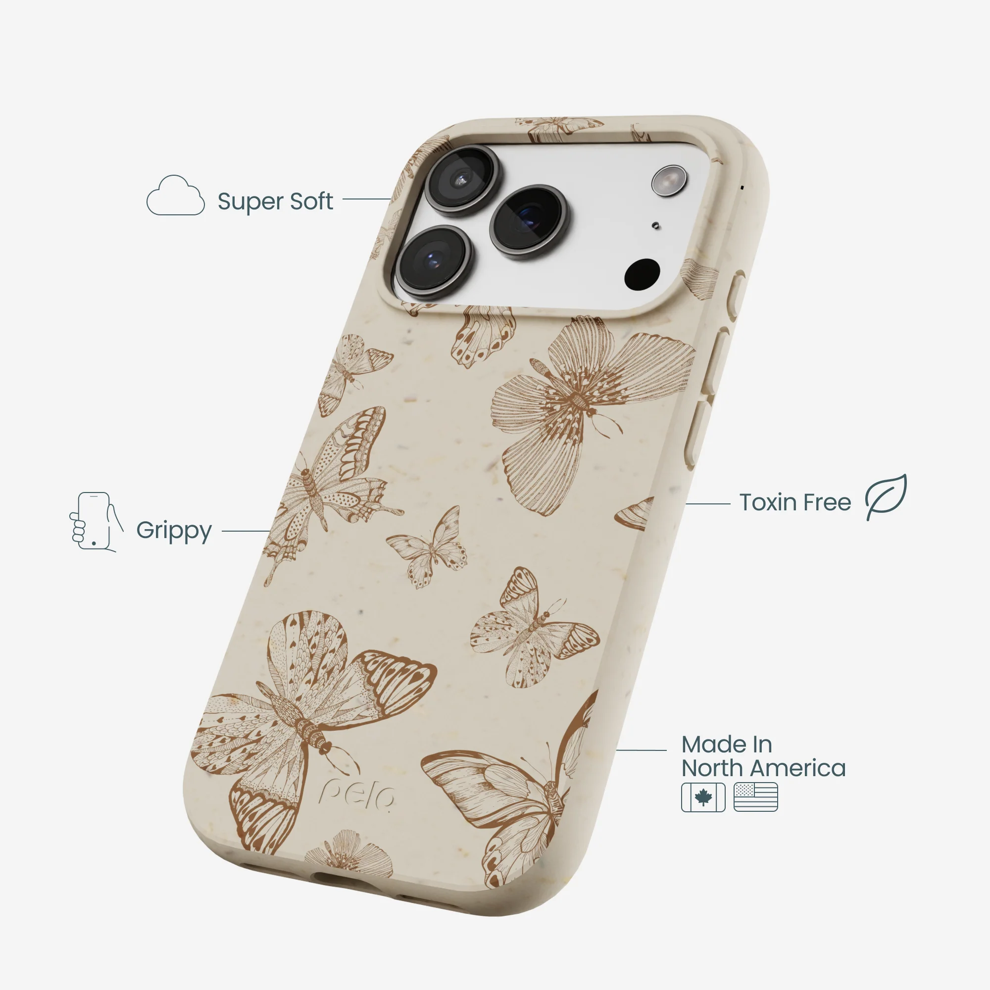 London Fog Delicate Flutters iPhone 17 Pro Case - Image 4