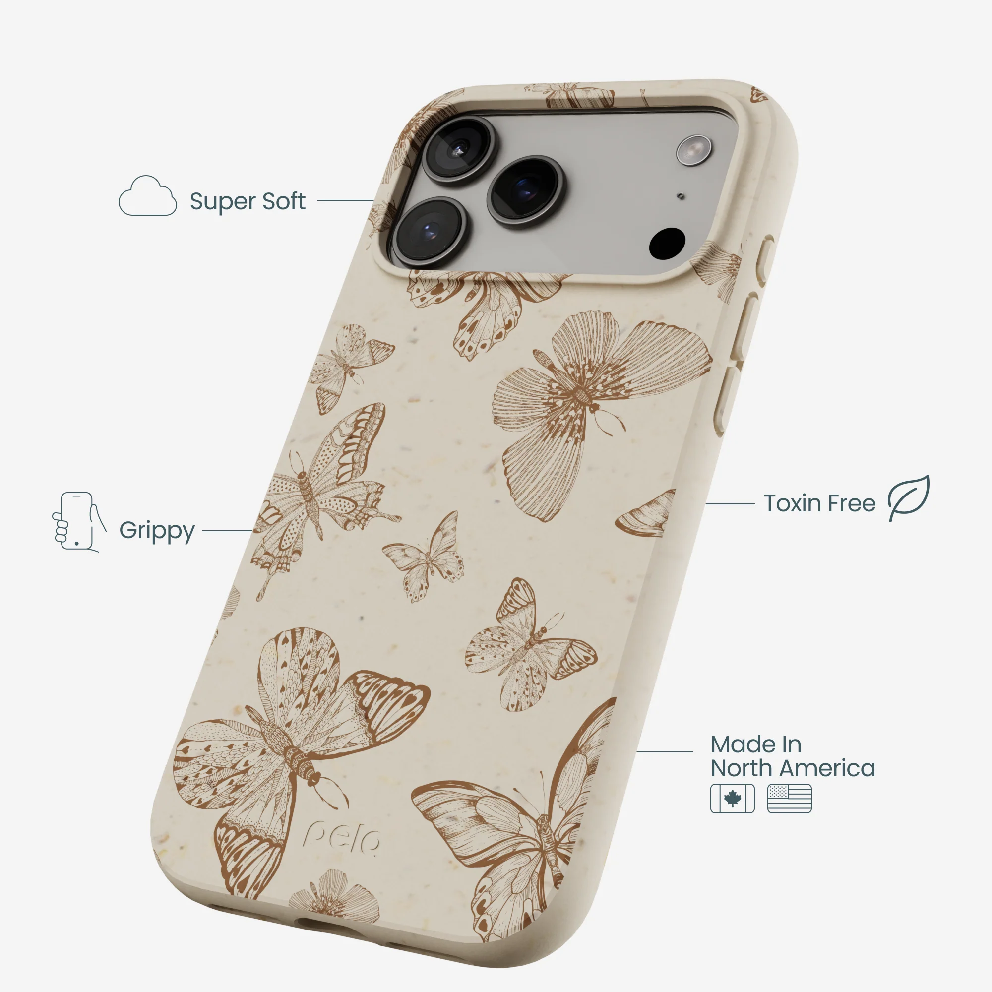 London Fog Delicate Flutters iPhone 17 Pro Max Case - Image 4