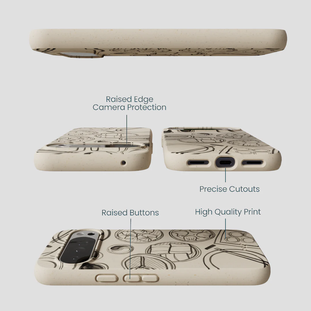 London Fog Dimsum Doodles Google Pixel 10 Pro XL Case - Image 3