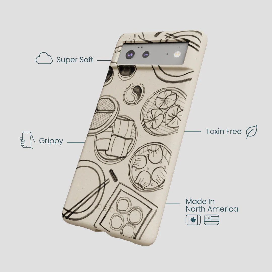 London Fog Dimsum Doodles Google Pixel 6 Case - Image 4