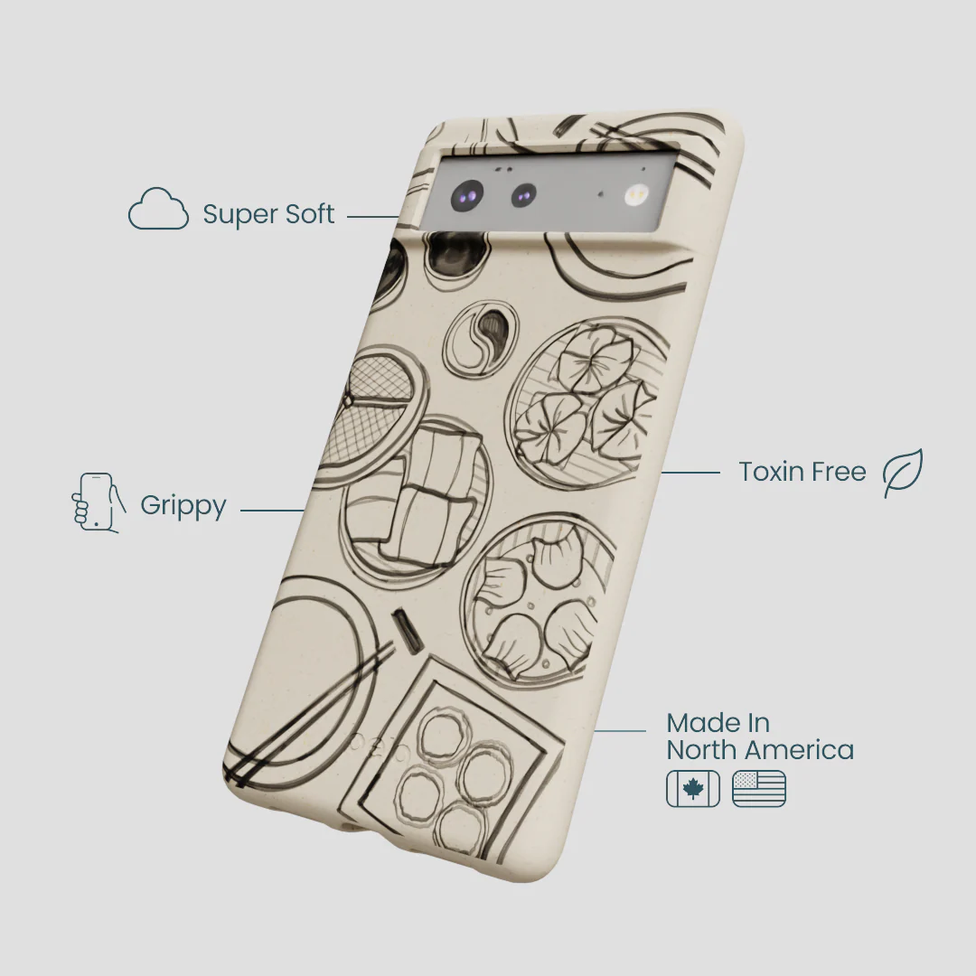 London Fog Dimsum Doodles Google Pixel 6a Case - Image 4