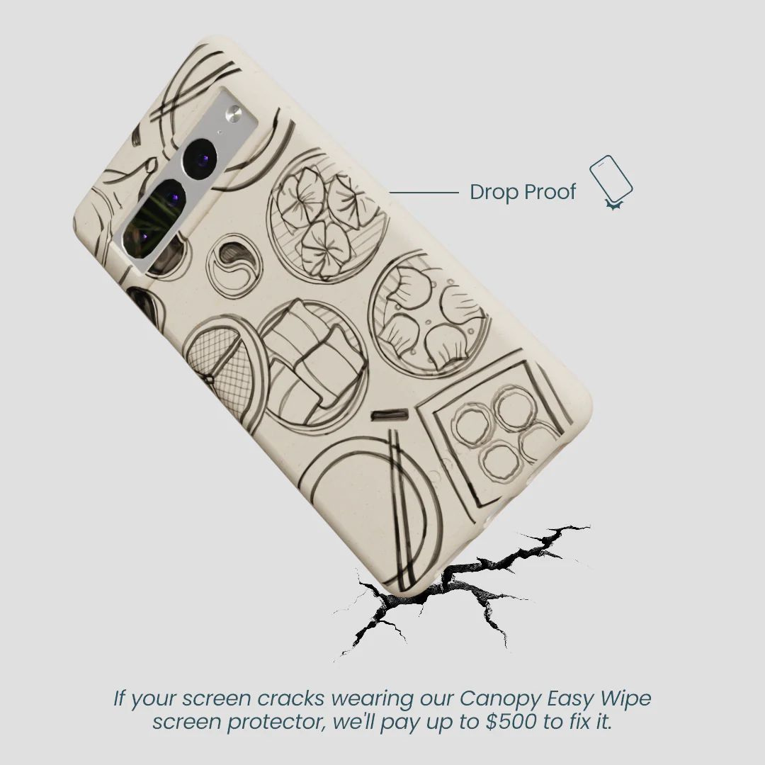 London Fog Dimsum Doodles Google Pixel 7 Pro Case - Image 5
