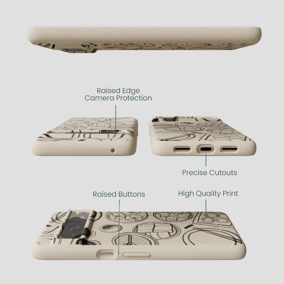 London Fog Dimsum Doodles Google Pixel 8 Pro Case - Image 3