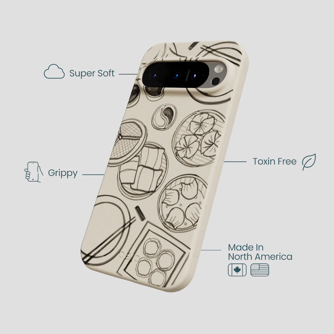London Fog Dimsum Doodles Google Pixel 9/9 Pro Case - Image 4