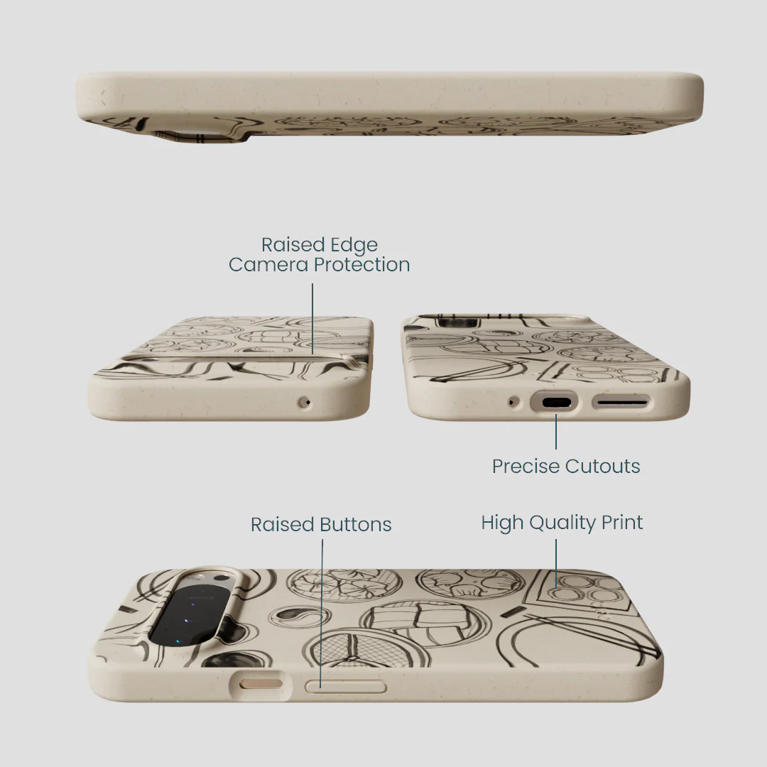 London Fog Dimsum Doodles Google Pixel 9 Pro XL Case - Image 3