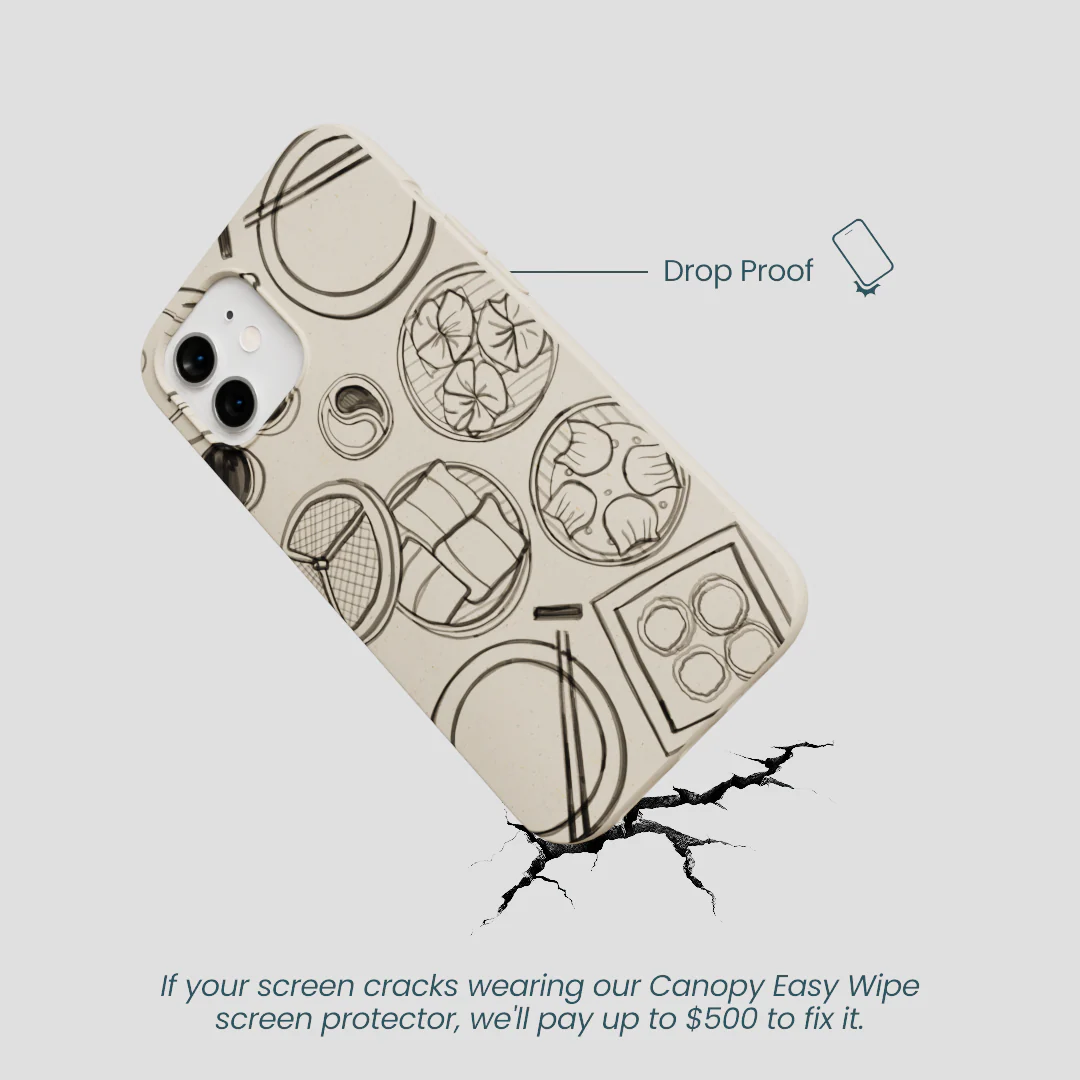 London Fog Dimsum Doodles iPhone 12/ iPhone 12 Pro Case - Image 5