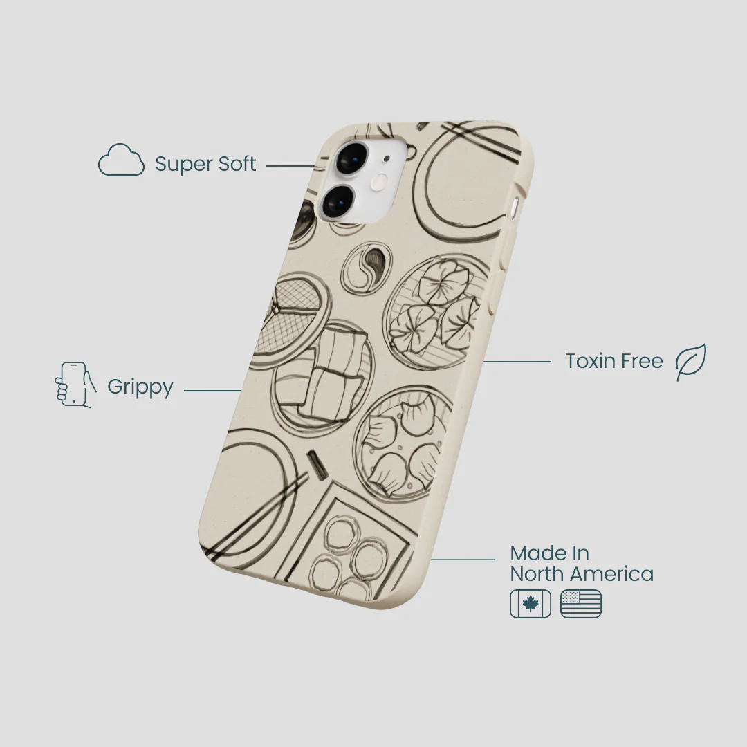 London Fog Dimsum Doodles iPhone 12 Mini Case - Image 4
