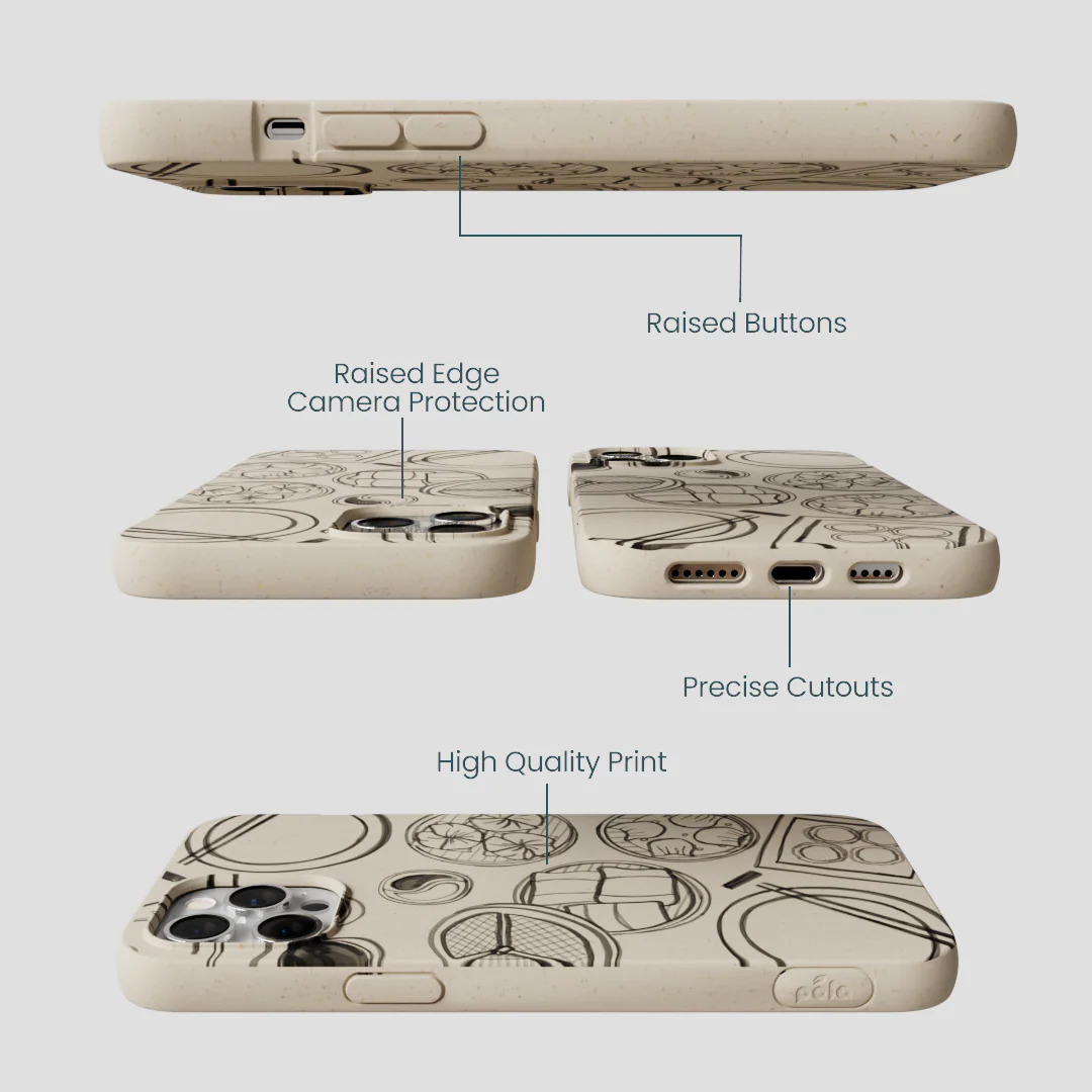 London Fog Dimsum Doodles iPhone 12 Pro Max Case - Image 3