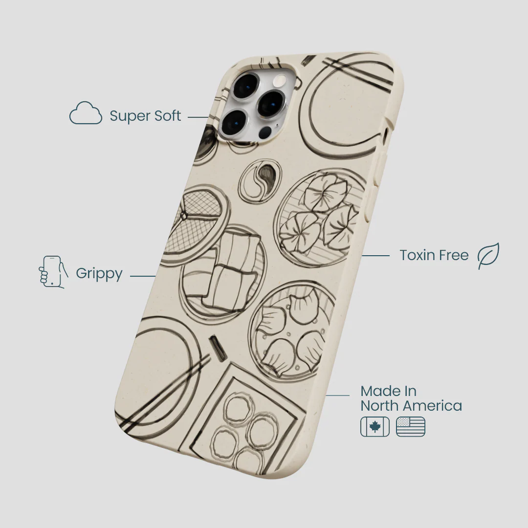 London Fog Dimsum Doodles iPhone 12 Pro Max Case - Image 4