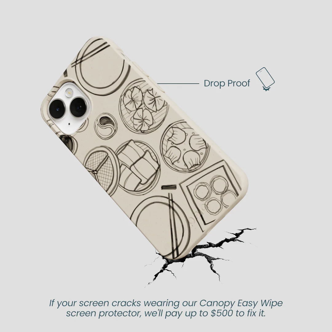 London Fog Dimsum Doodles iPhone 13 Case - Image 5