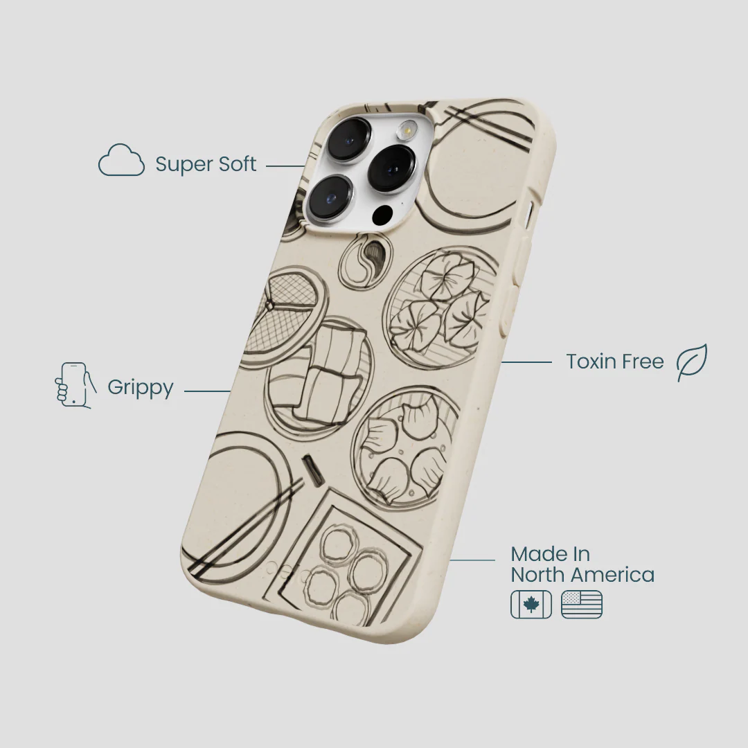 London Fog Dimsum Doodles iPhone 13 Pro Case - Image 4
