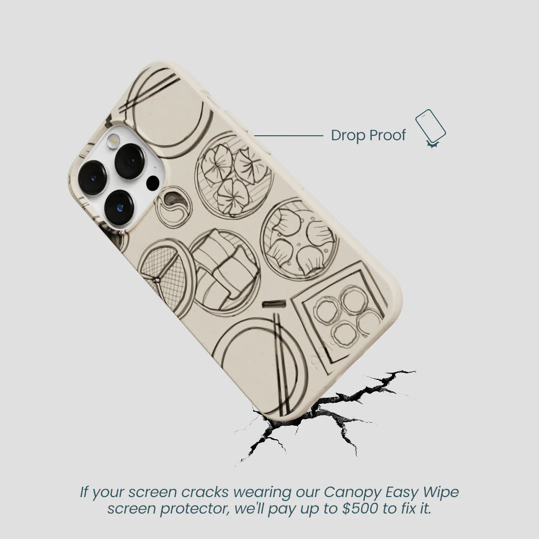 London Fog Dimsum Doodles iPhone 13 Pro Case - Image 5