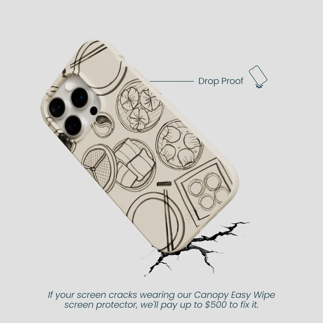 London Fog Dimsum Doodles iPhone 15 Pro Case - Image 5