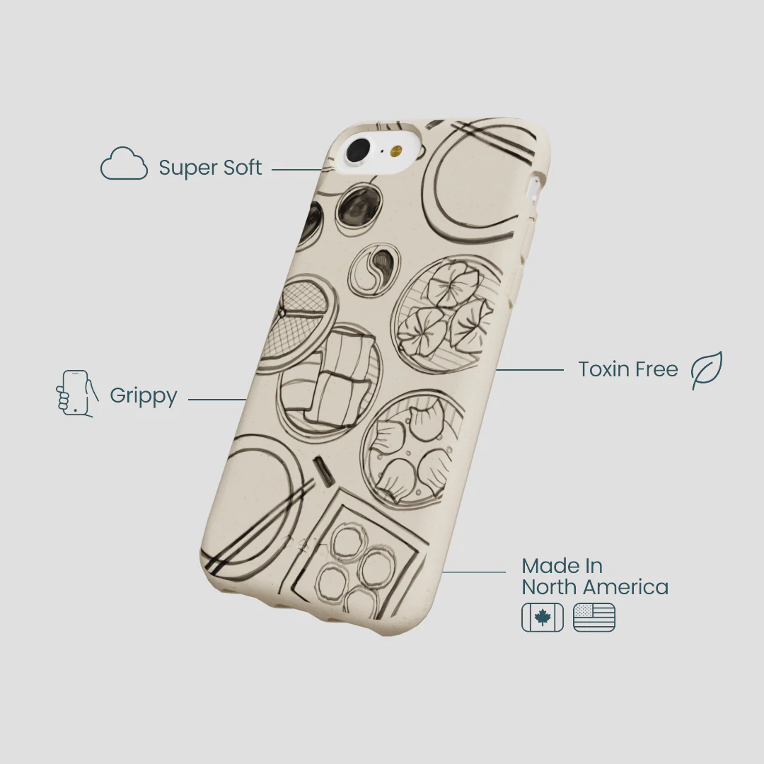 London Fog Dimsum Doodles iPhone 6/6s/7/8/SE Case - Image 4