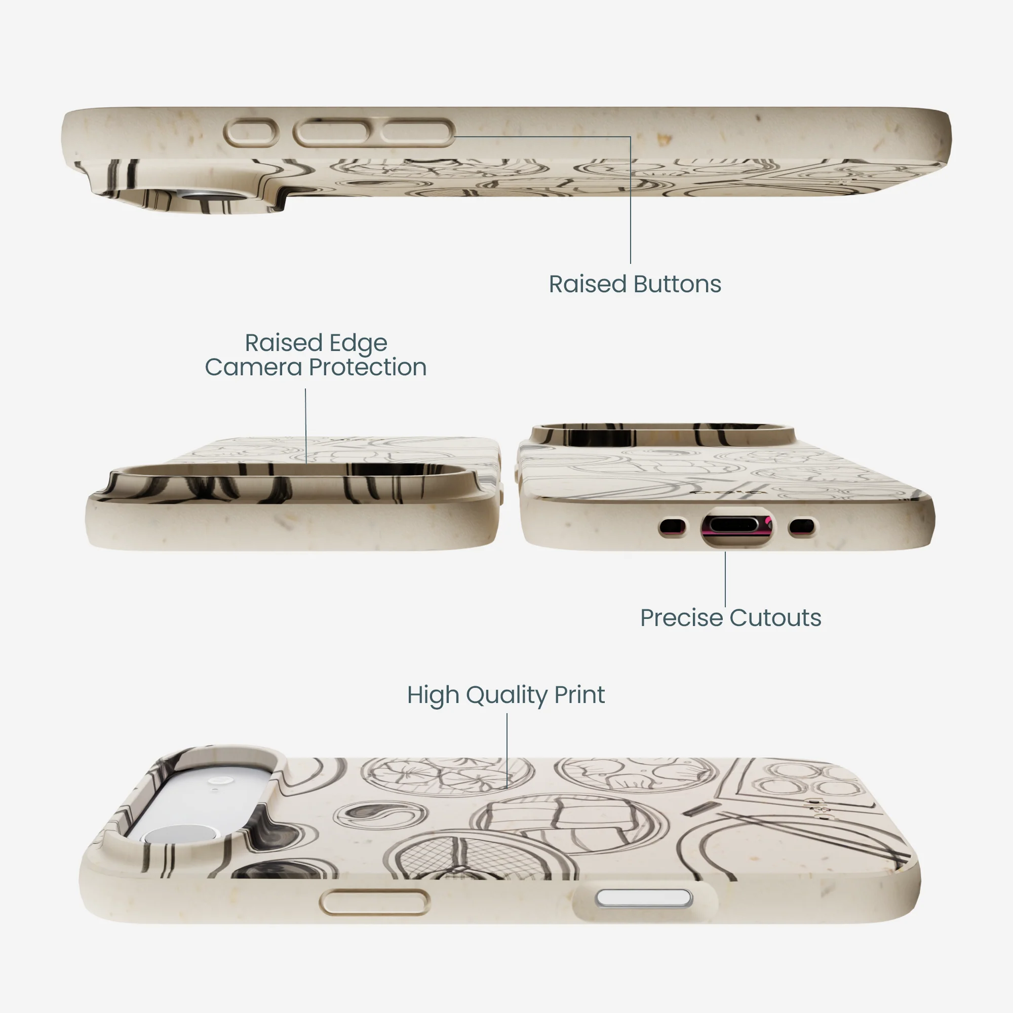 London Fog Dimsum Doodles iPhone Air Case - Image 3