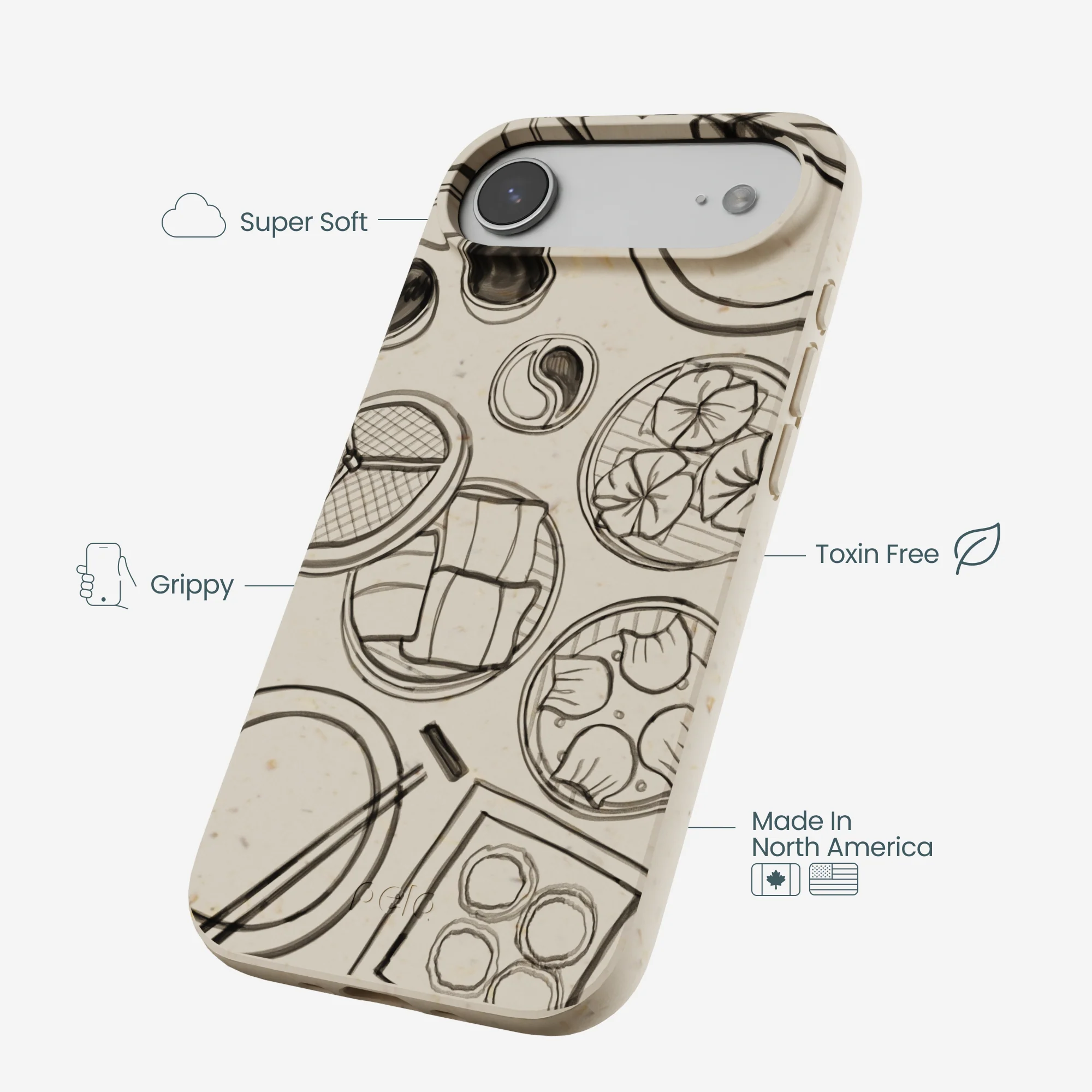 London Fog Dimsum Doodles iPhone Air Case - Image 4