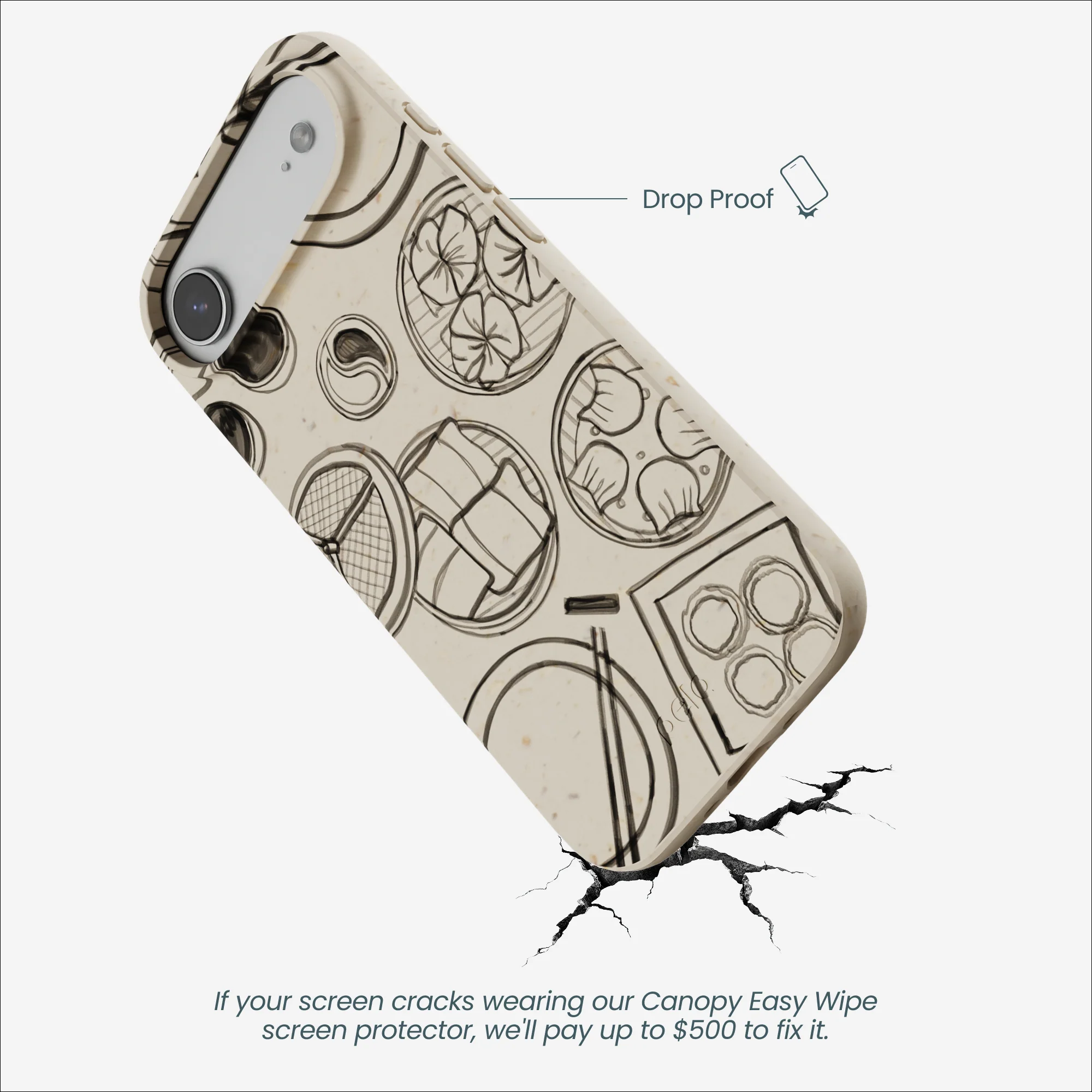 London Fog Dimsum Doodles iPhone Air Case - Image 5