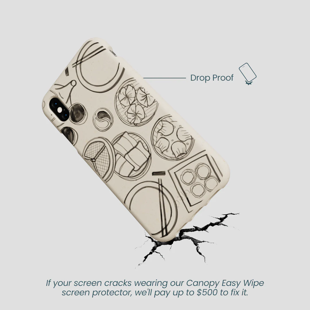 London Fog Dimsum Doodles iPhone XR Case - Image 5