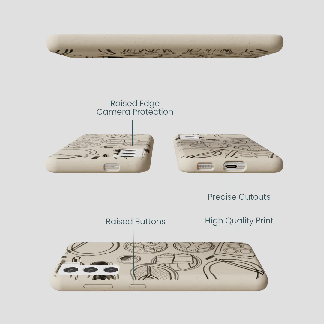 London Fog Dimsum Doodles Samsung Galaxy S21 Case - Image 3