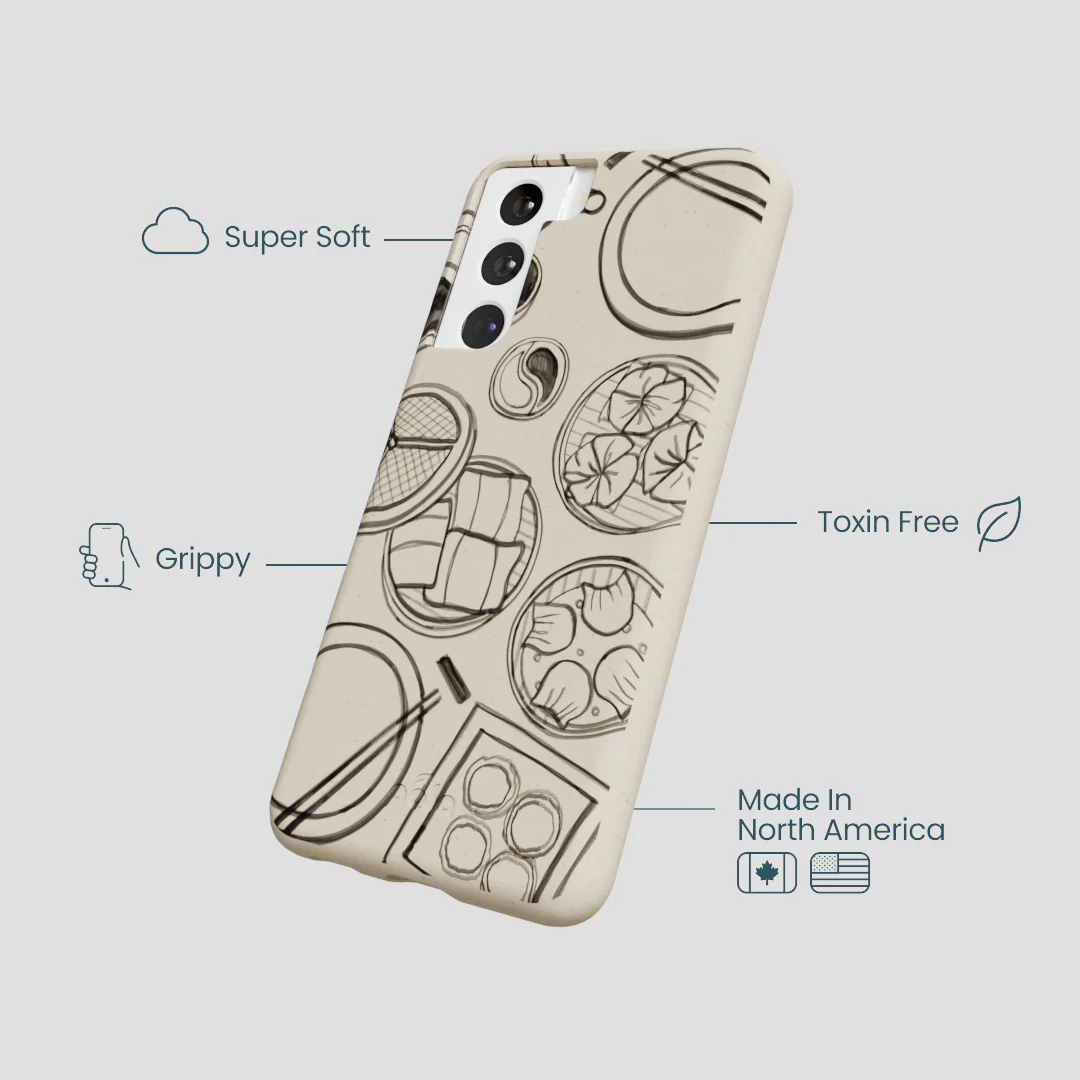 London Fog Dimsum Doodles Samsung Galaxy S21 Case - Image 4
