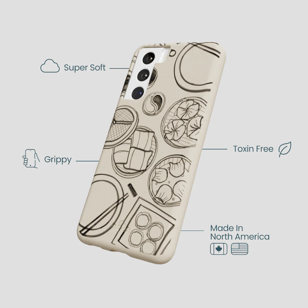 London Fog Dimsum Doodles Samsung Galaxy S22 Case - Image 4