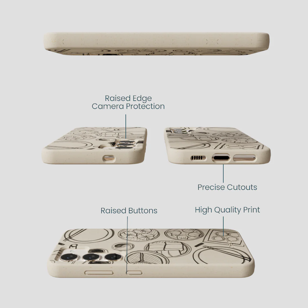 London Fog Dimsum Doodles Samsung Galaxy S23 Case - Image 3