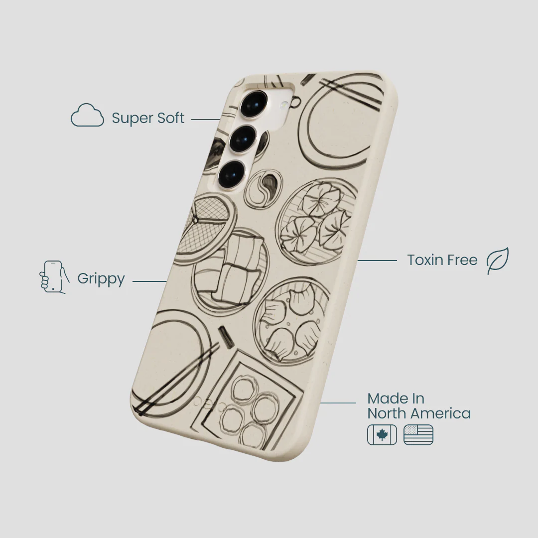 London Fog Dimsum Doodles Samsung Galaxy S23 Case - Image 4