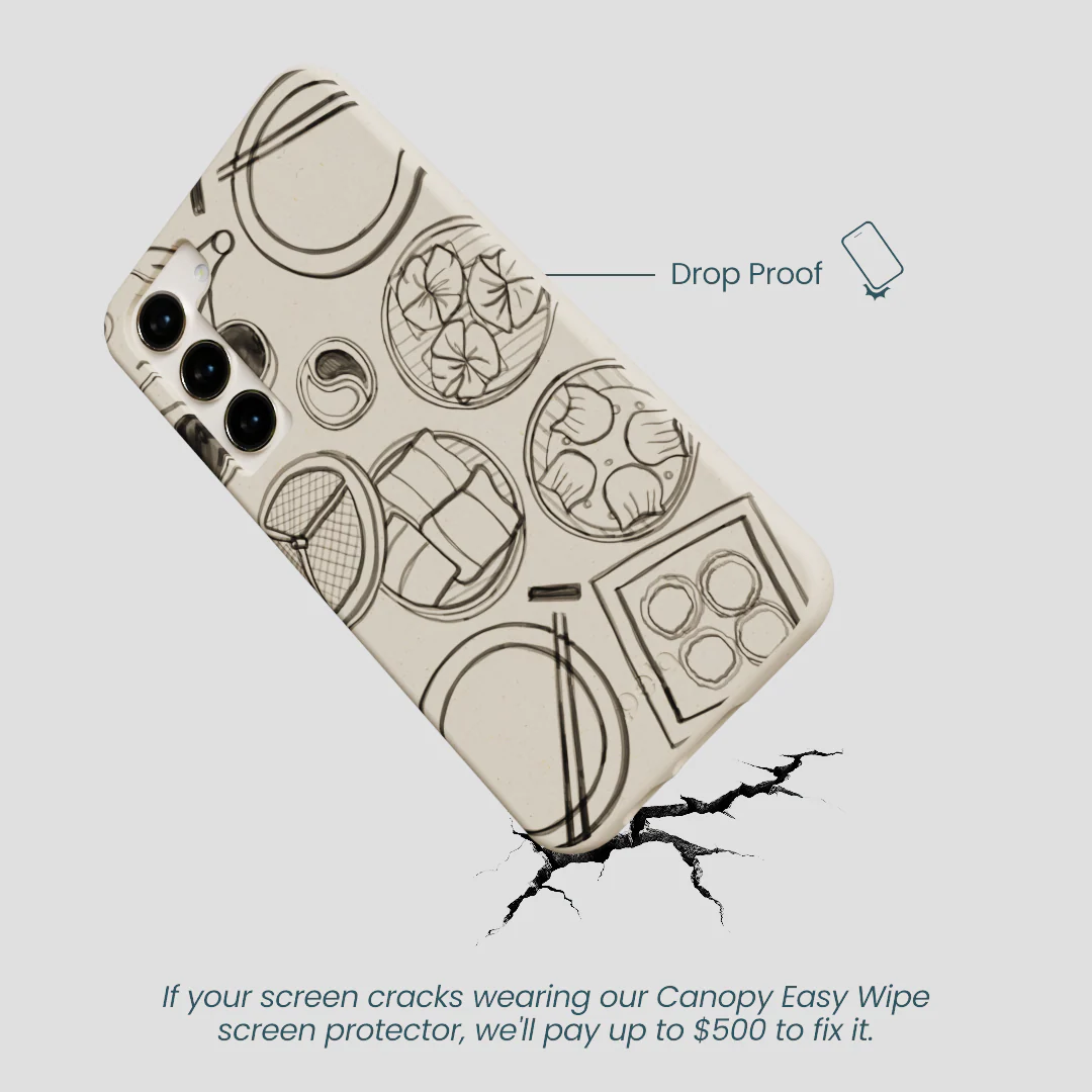 London Fog Dimsum Doodles Samsung Galaxy S23+(Plus) Case - Image 5