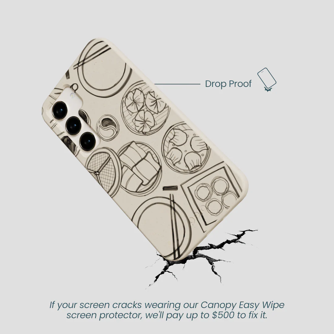 London Fog Dimsum Doodles Samsung Galaxy S24 Case - Image 5