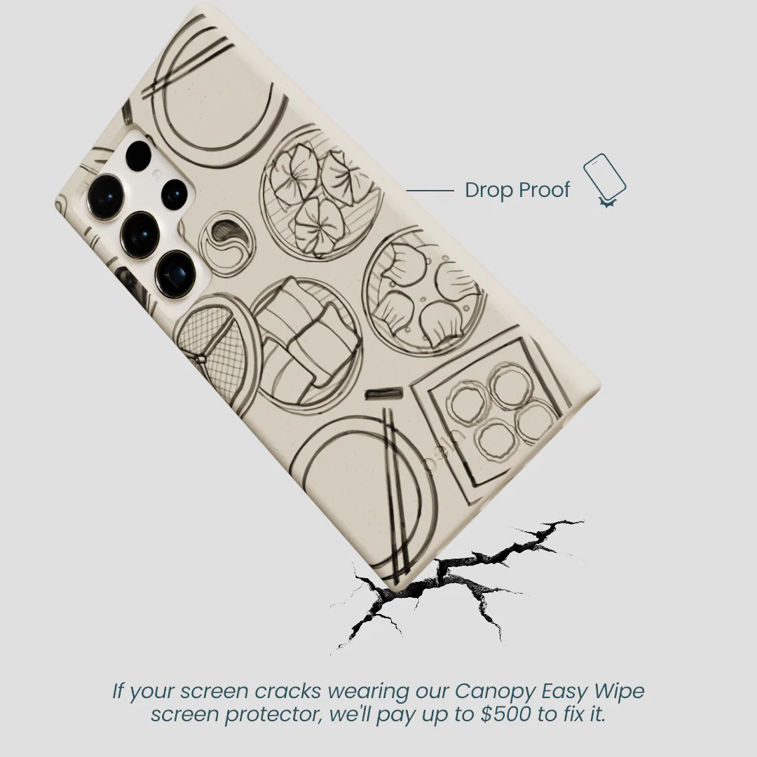 London Fog Dimsum Doodles Samsung Galaxy S24 Ultra Case - Image 5