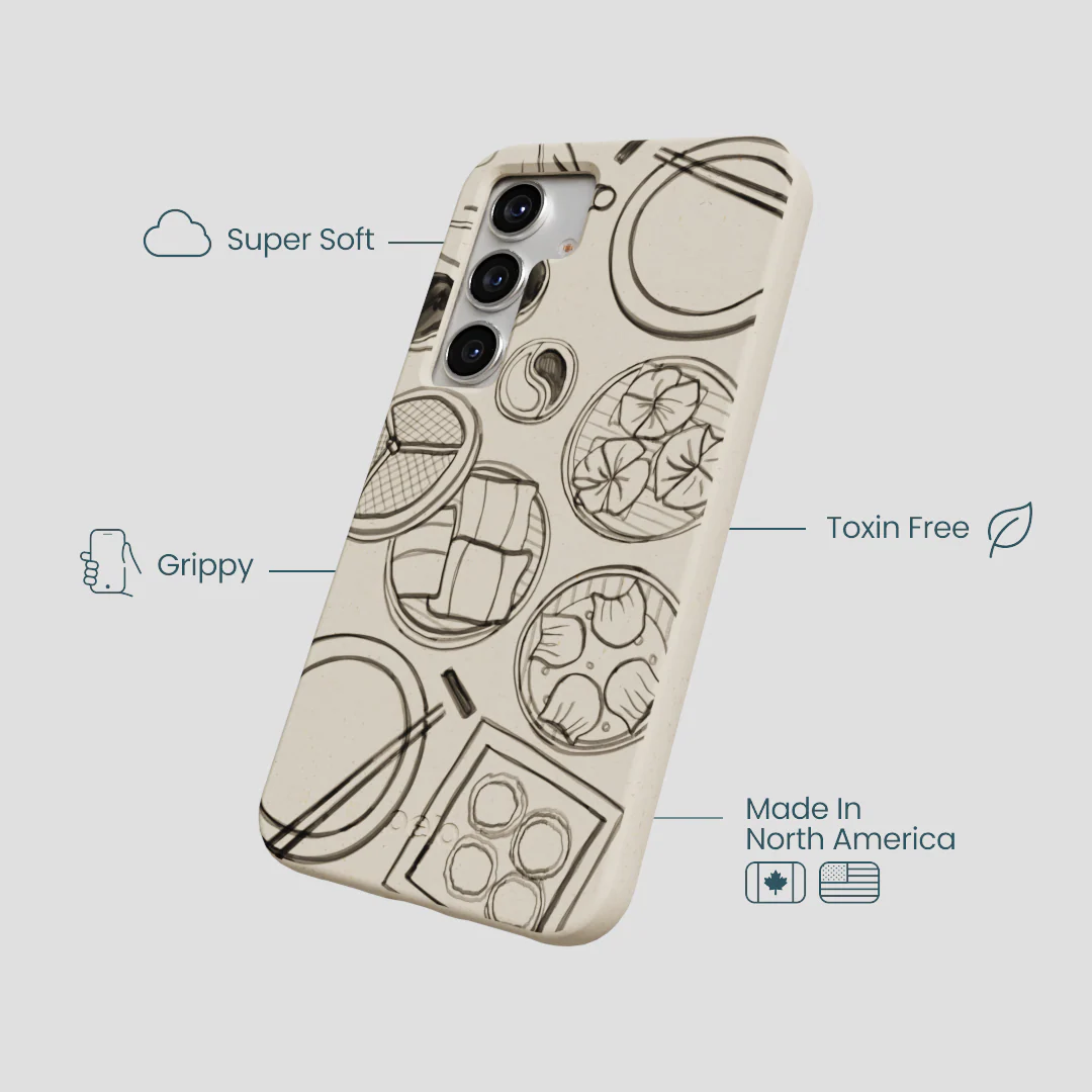 London Fog Dimsum Doodles Samsung Galaxy S25 Case - Image 4