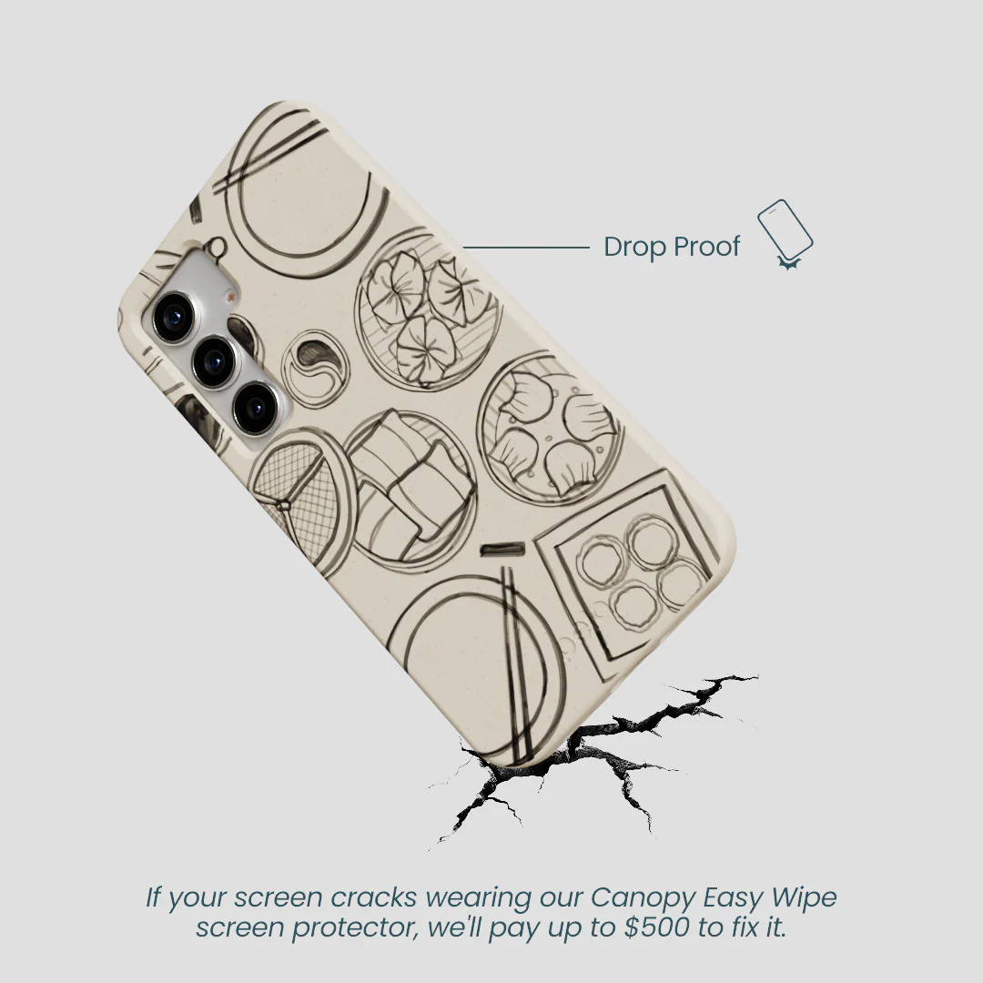 London Fog Dimsum Doodles Samsung Galaxy S25 Case - Image 5