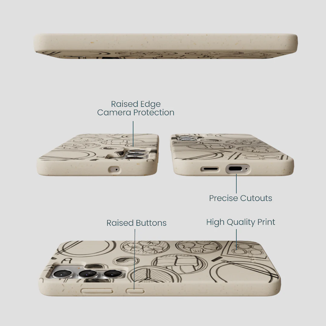 London Fog Dimsum Doodles Samsung Galaxy S25+(Plus) Case - Image 3