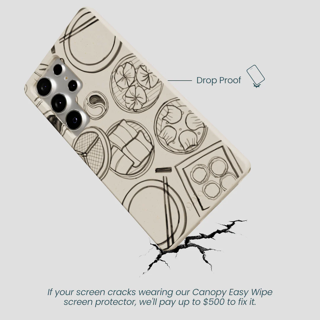 London Fog Dimsum Doodles Samsung Galaxy S25 Ultra Case - Image 5