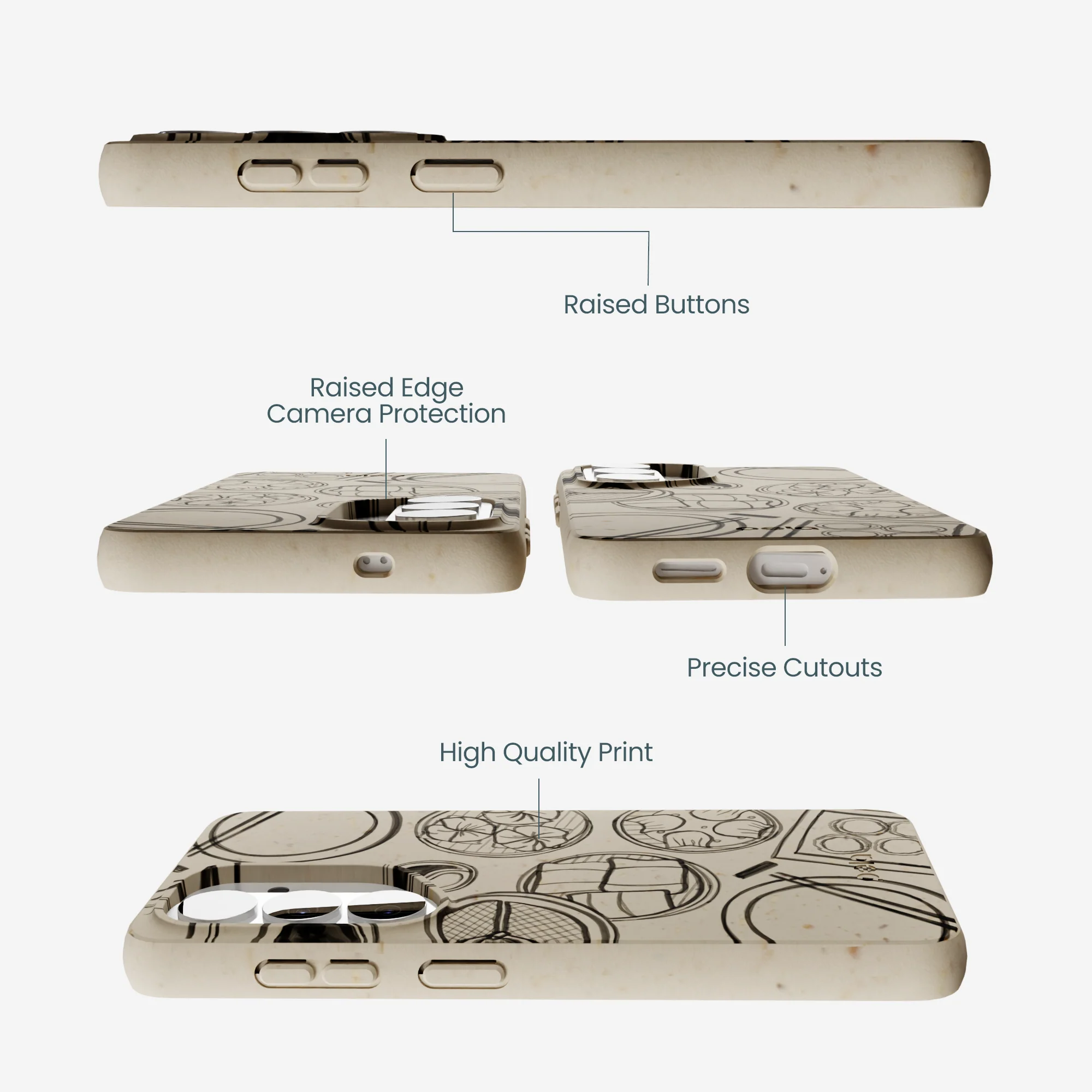 London Fog Dimsum Doodles Samsung Galaxy S26 Case - Image 3
