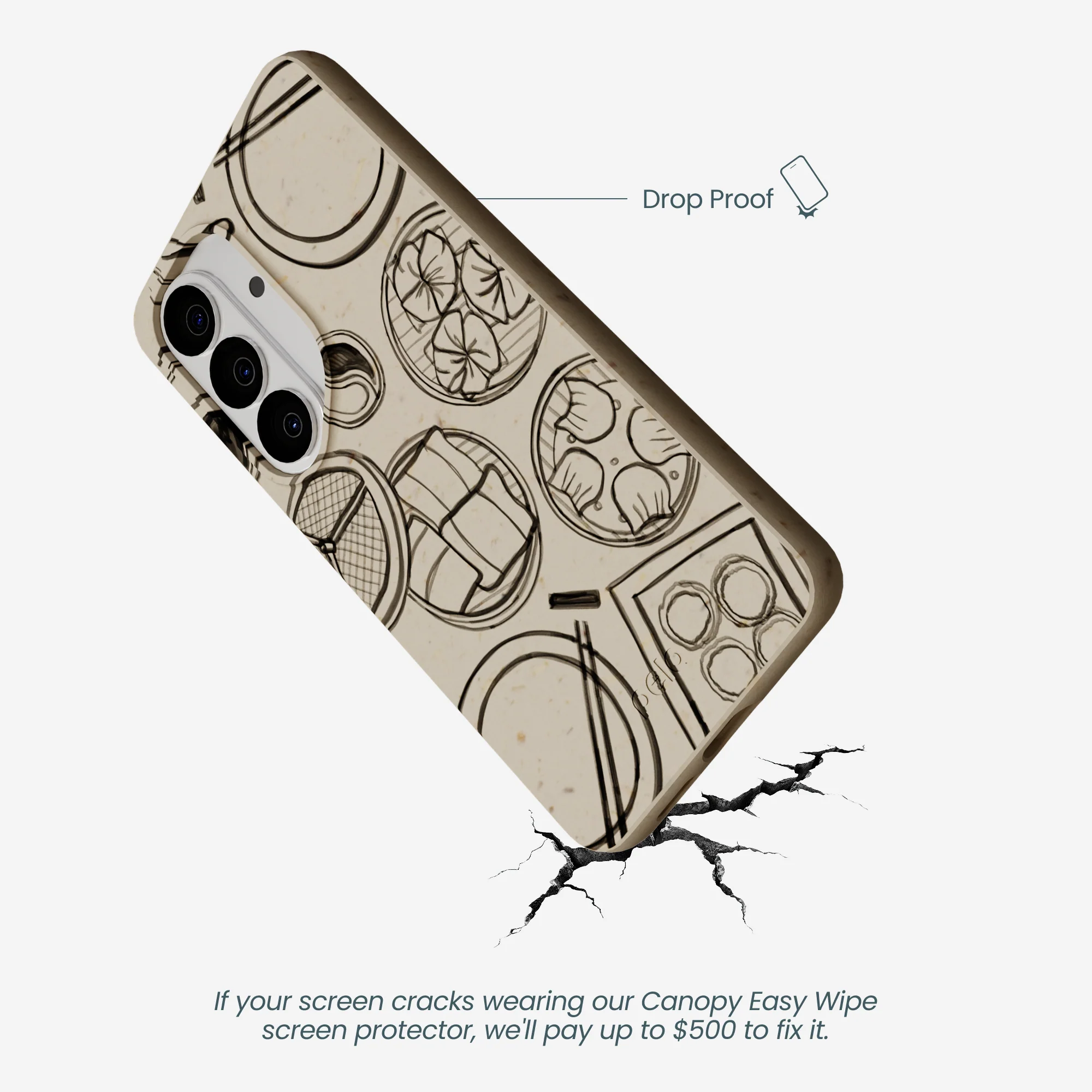 London Fog Dimsum Doodles Samsung Galaxy S26 Case - Image 5