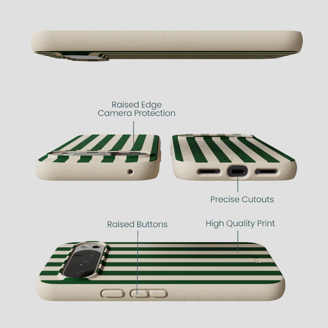 London Fog Evergreen Stripes Google Pixel 10 Pro XL Case - Image 2