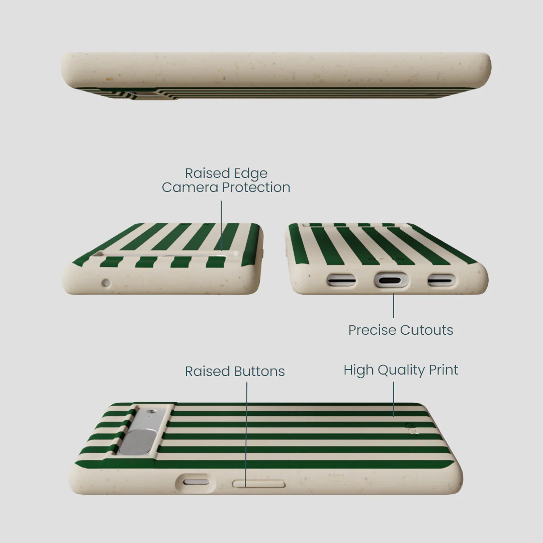 London Fog Evergreen Stripes Google Pixel 7 Case - Image 2