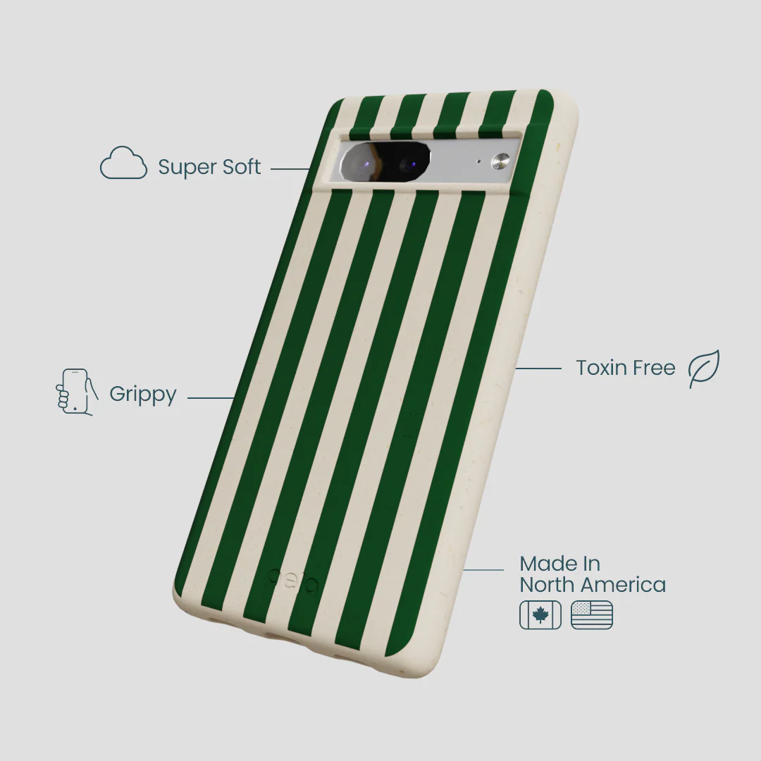 London Fog Evergreen Stripes Google Pixel 7 Case - Image 3
