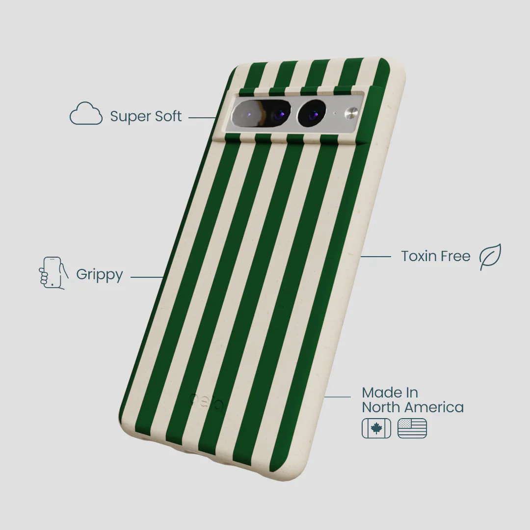 London Fog Evergreen Stripes Google Pixel 7 Pro Case - Image 3