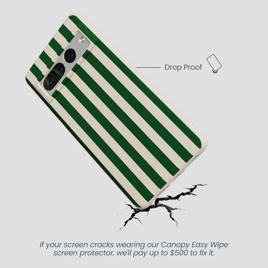 London Fog Evergreen Stripes Google Pixel 7 Pro Case - Image 4