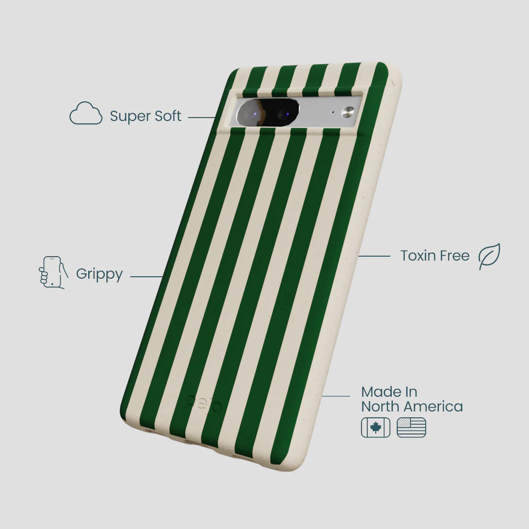 London Fog Evergreen Stripes Google Pixel 7a Case - Image 3