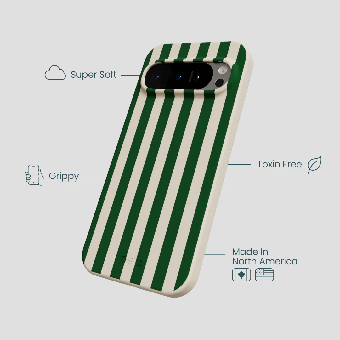London Fog Evergreen Stripes Google Pixel 9/9 Pro Case - Image 3